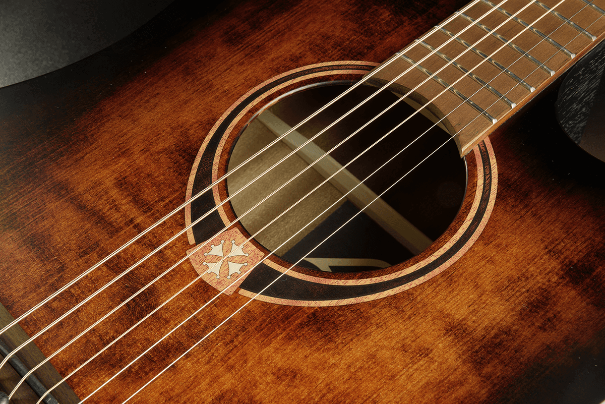 Lag T70ace Tramontane Auditorium Cw Epicea Sapele Bro - Black & Brown - Folk-Gitarre - Variation 3