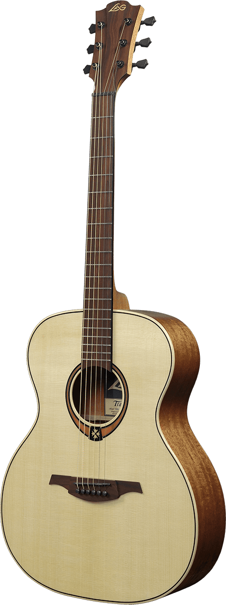 Lag T88a Tramontane Auditorium Epicea Khaya Bro - Natural Satin - Westerngitarre & electro - Variation 1