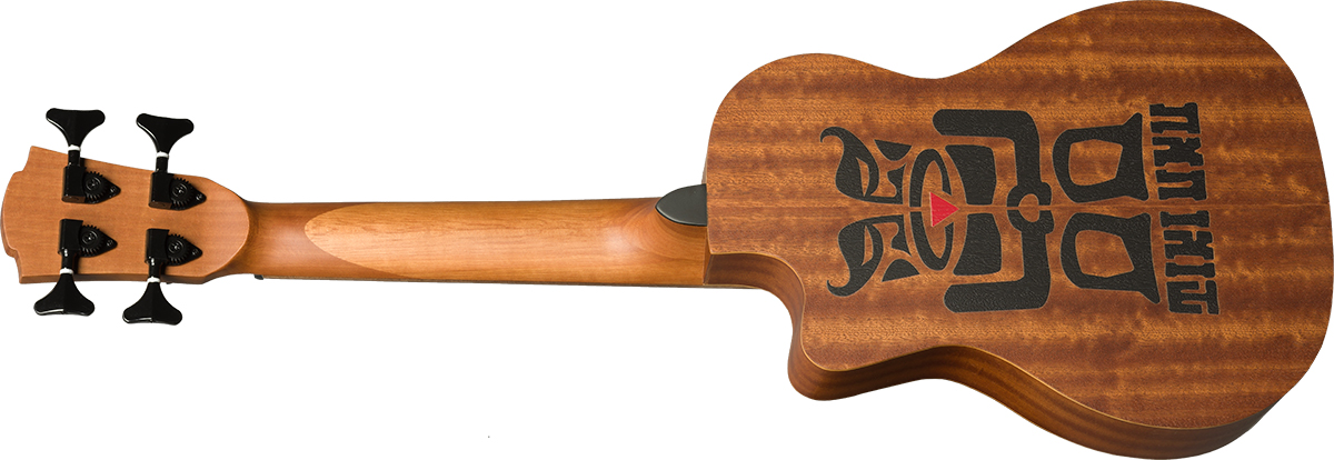 Lag Tkb150fce Mini Bass Fretless Tiki Cw Epicea Acajou +housse - Natural - Akustische Bass - Variation 1