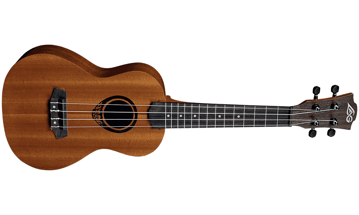 Lag Tku10c Tiki Uku Concert Tout Sapele +housse - Natural Open Pore - Ukulele - Variation 1