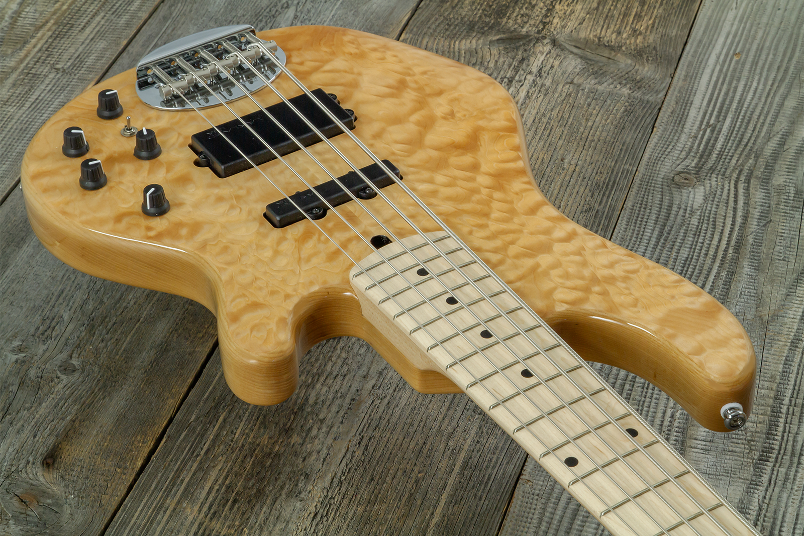 Lakland 55-02 Deluxe Qmt Skyline 5c Active Mn - Solidbody E-bass - Variation 2