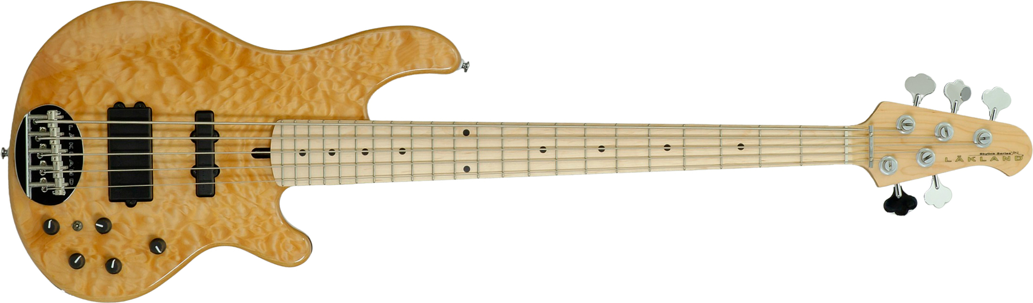 Lakland 55-02 Deluxe Qmt Skyline 5c Active Mn - Solidbody E-bass - Main picture