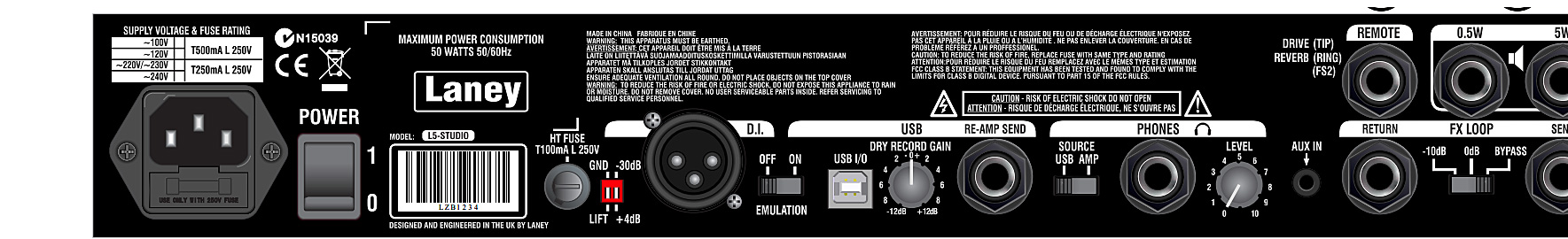 Laney Lionheart L5-studio Rig Head & Lt112 Cab 5w 1x12 - E-Gitarre Verstärker Stack - Variation 6