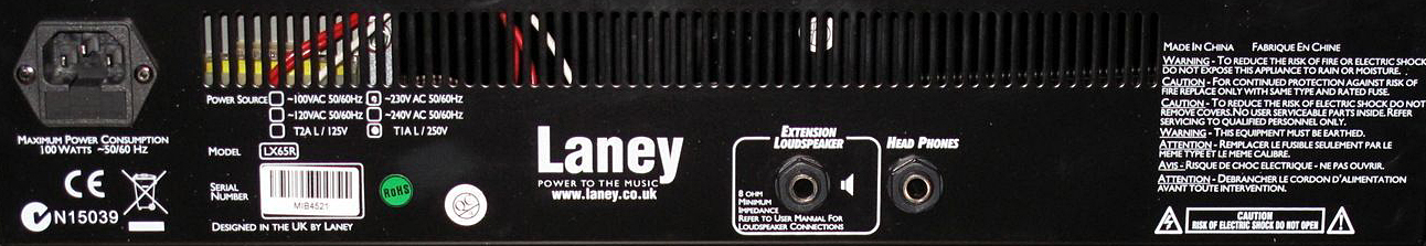 Laney Lx65r 65w 1x12 Black - Combo für E-Gitarre - Variation 2