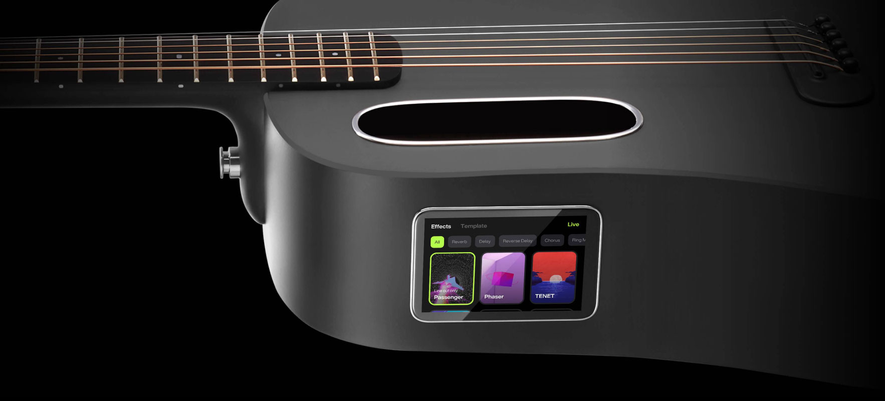 Lava Music Blue Lava Touch +airflow Bag - Midnight Black - Elektroakustische Gitarre - Variation 3