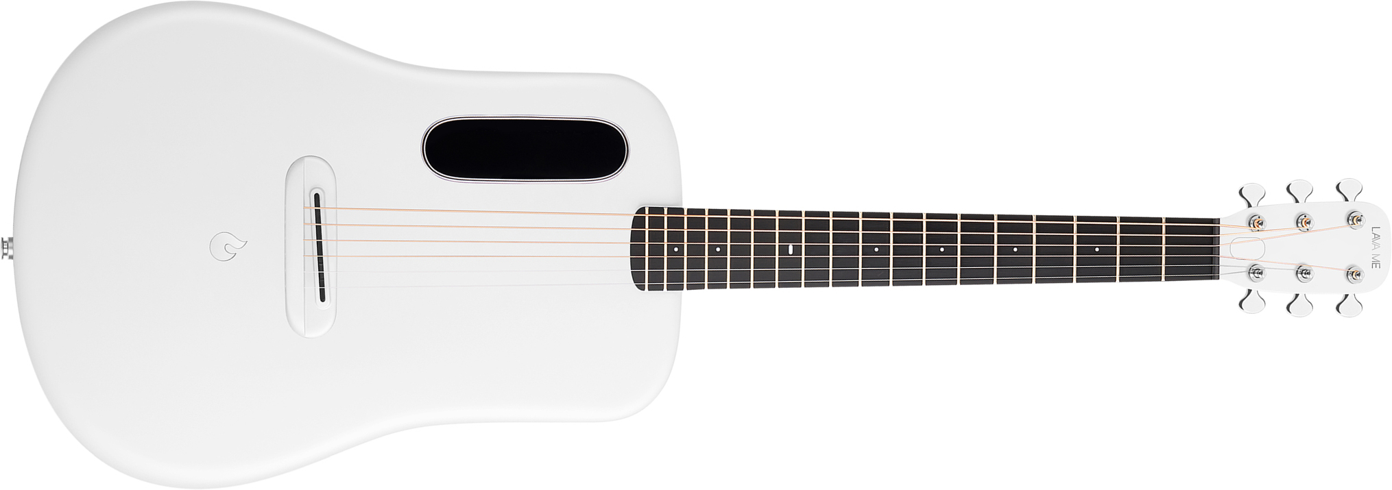 Lava Music Lava Me 4 Carbon 36 +space Bag - White - Western-Reisegitarre - Main picture