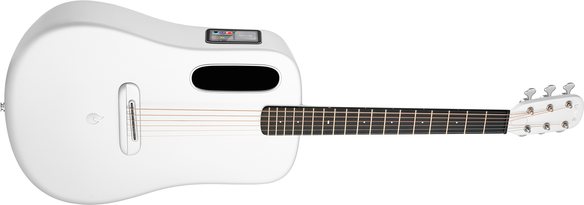 Lava Music Lava Me 4 Carbon 38 +airflow Bag - White - Western-Reisegitarre - Main picture