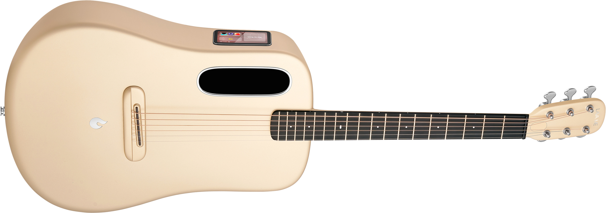 Lava Music Lava Me 4 Carbon 38 +airflow Bag - Soft Gold - Western-Reisegitarre - Main picture