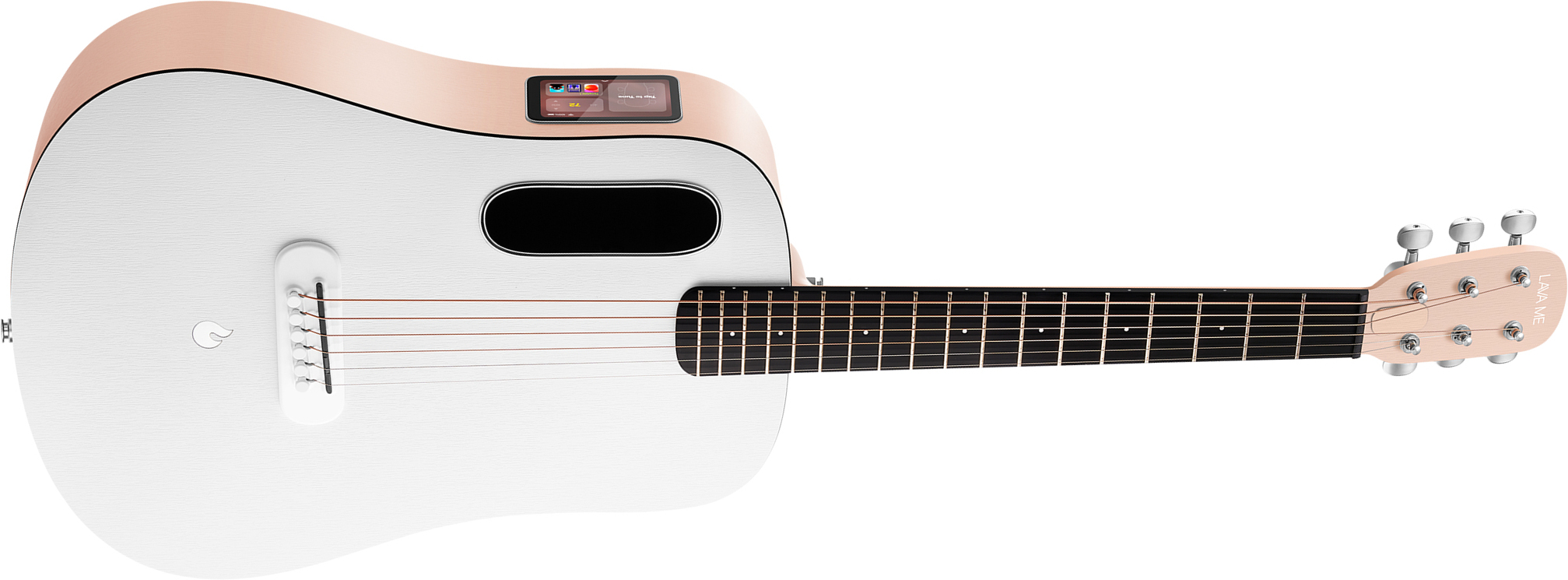 Lava Music Lava Me Play 36 +lite Bag - Light Peach / Frost White - Western-Reisegitarre - Main picture