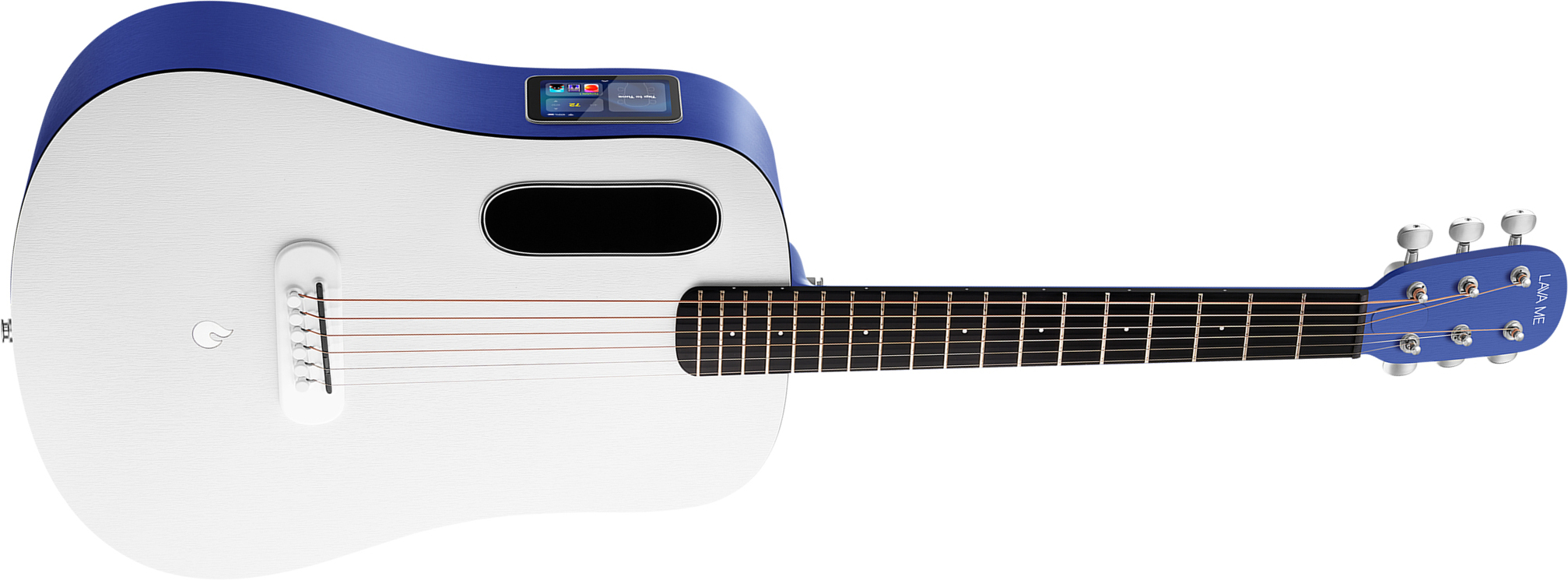 Lava Music Lava Me Play 36 +lite Bag - Deep Blue / Frost White - Western-Reisegitarre - Main picture