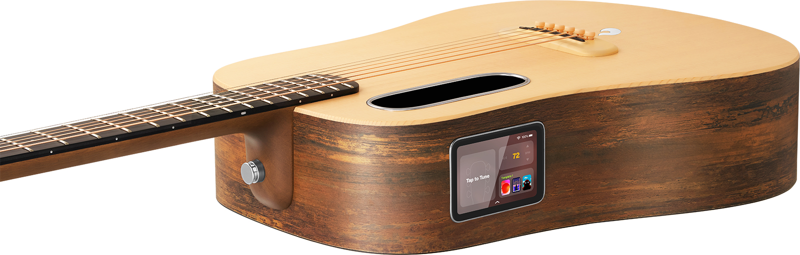 Lava Music Lava Me 4 Spruce 36 +lite Bag - Natural Hpl Woodgrain - Western-Reisegitarre - Variation 3