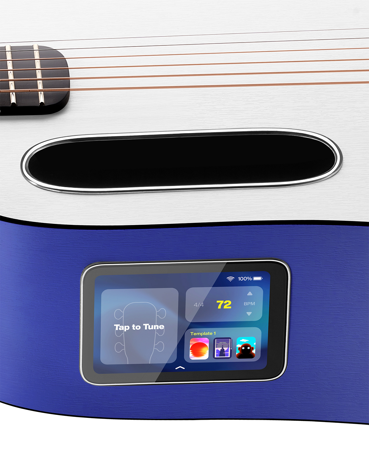 Lava Music Lava Me Play 36 +lite Bag - Deep Blue / Frost White - Western-Reisegitarre - Variation 4