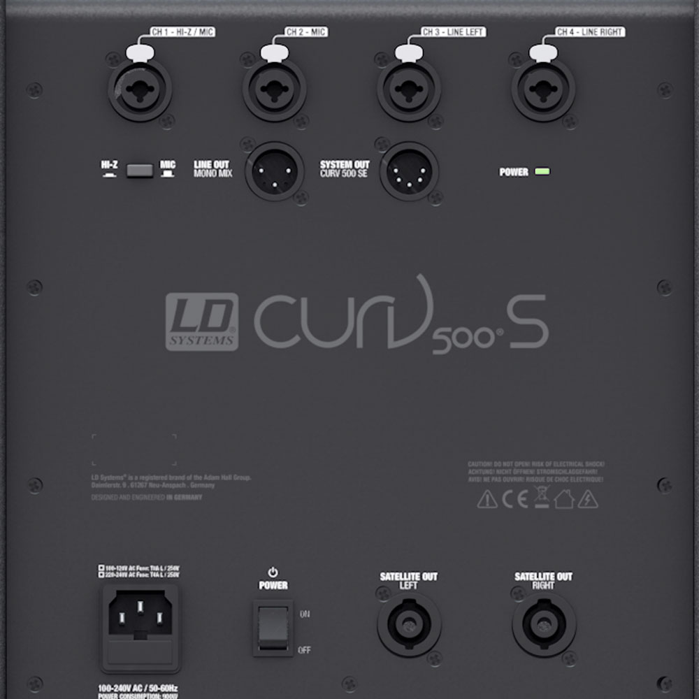 Ld Systems Curv 500 Avs - Komplettes PA System Set - Variation 4