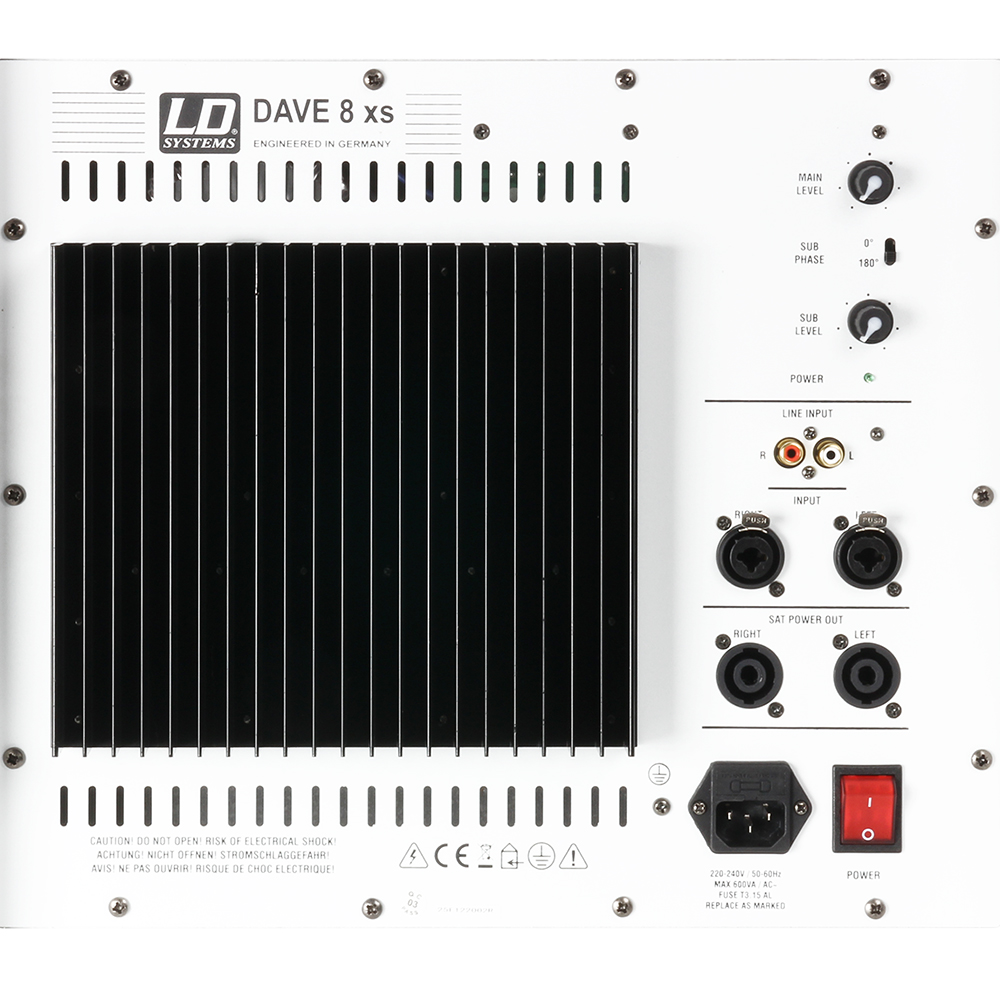 Ld Systems Dave 8 Xs W - Komplettes PA System Set - Variation 1