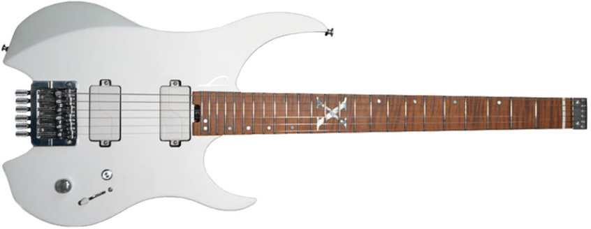 Legator Ghost G6a 10th Anniversary Jap Hh Fishman Fluence Modern Ht Mn - Alpine White - E-Gitarre aus Metall - Main picture