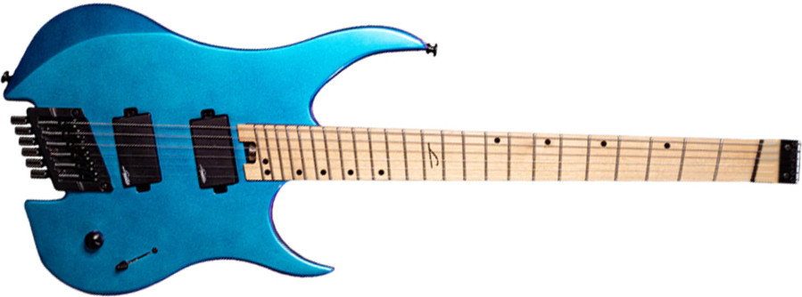 Legator Ghost G6fs Multiscale 2h Ht Mn - Blue Color Shift - Multi-Scale Guitar - Main picture