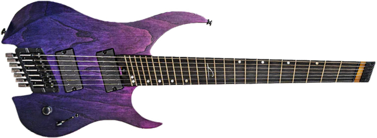 Legator Ghost G7fp Performance 7c Multiscale 2h Ht Eb - Iris Fade - Multi-Scale Guitar - Main picture