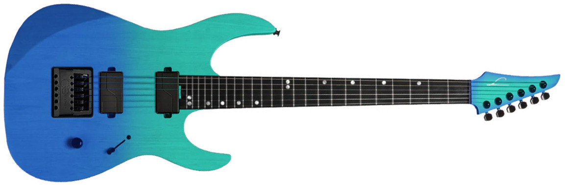 Legator Ninja N6ep Performance 2h Fishman Fluence Modern Ht Ric - Pacific Aqua - E-Gitarre aus Metall - Main picture