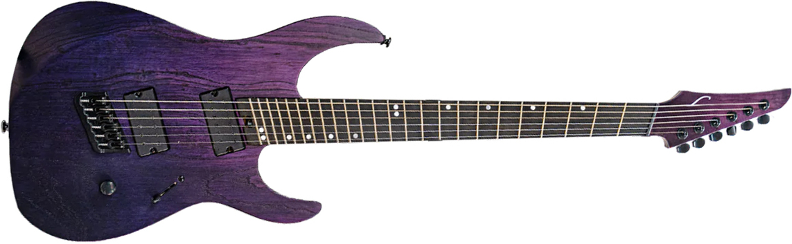 Legator Ninja N6fp Performance Multiscale 2h Ht Eb - Iris Fade - Multi-Scale Guitar - Main picture