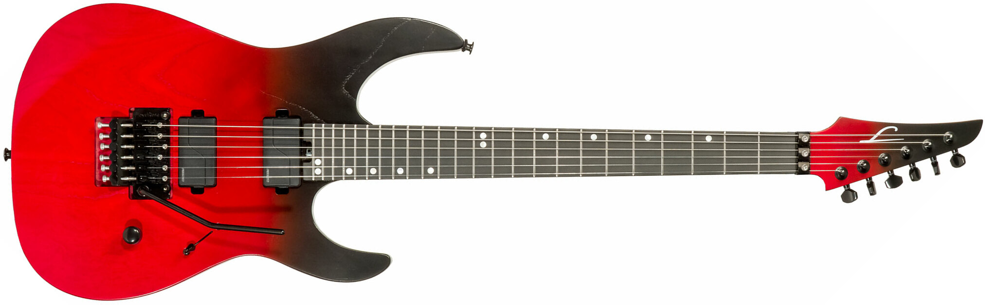 Legator Ninja N6fr 2h Fishman Fluence Modern Fr Eb - Crimson - E-Gitarre aus Metall - Main picture