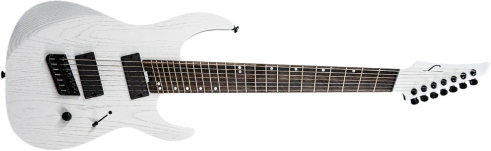 Legator Ninja N7fp Performance 7c Multiscale 2h Ht Eb - White - Multi-Scale Guitar - Main picture
