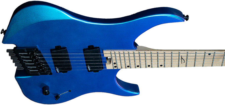 Legator Ghost G6fs Multiscale 2h Ht Mn - Blue Color Shift - Multi-Scale Guitar - Variation 2