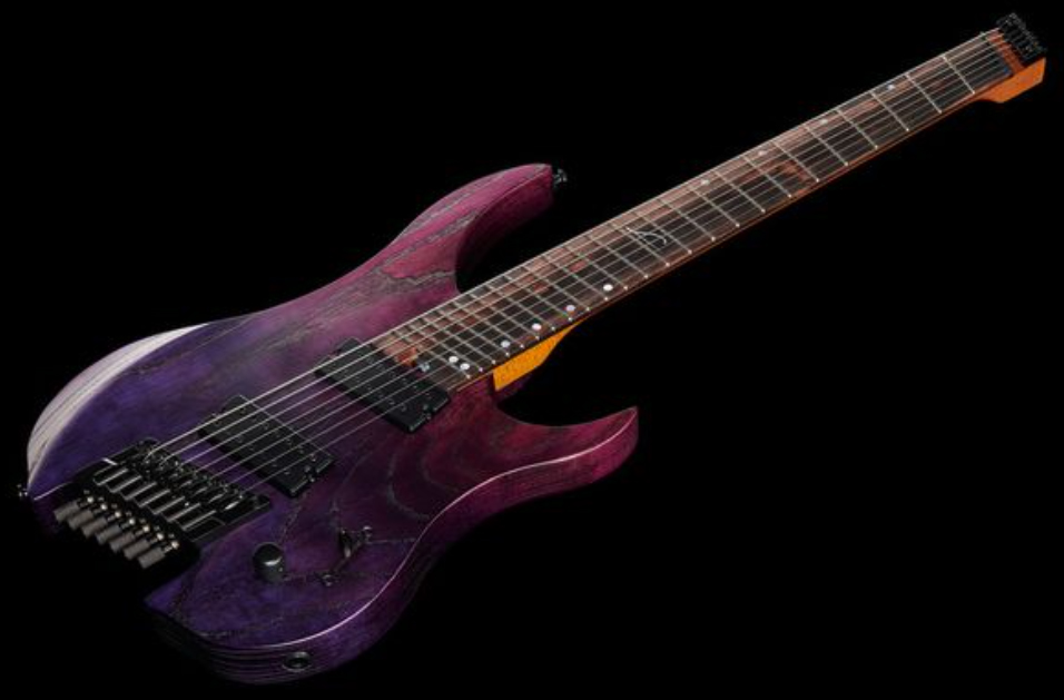 Legator Ghost G7fp Performance 7c Multiscale 2h Ht Eb - Iris Fade - Multi-Scale Guitar - Variation 2
