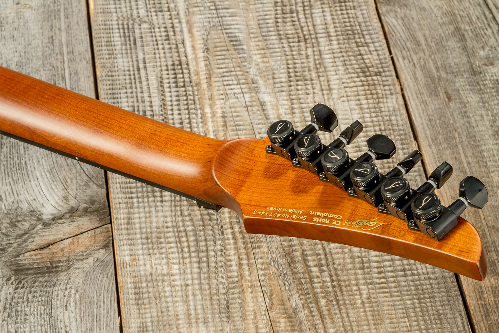 Legator Ninja N6fr 2h Fishman Fluence Modern Fr Eb - Crimson - E-Gitarre aus Metall - Variation 7