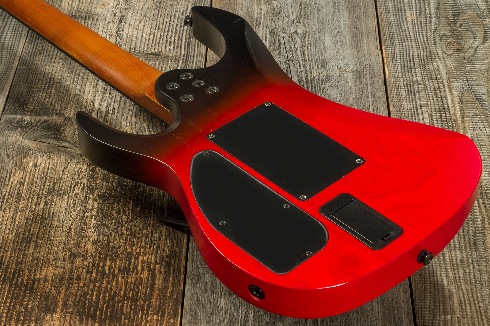 Legator Ninja N6fr 2h Fishman Fluence Modern Fr Eb - Crimson - E-Gitarre aus Metall - Variation 5