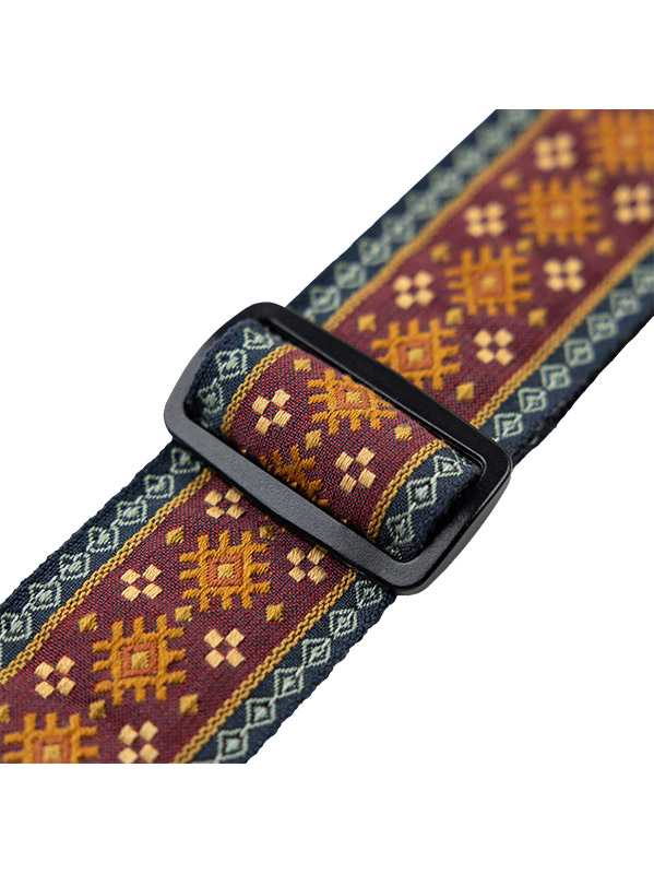 Levy's 5 Cm, Tissu Avec Motifs Hootenany, Dos Polypropylene - Design 026 - Gitarrengurt - Variation 1