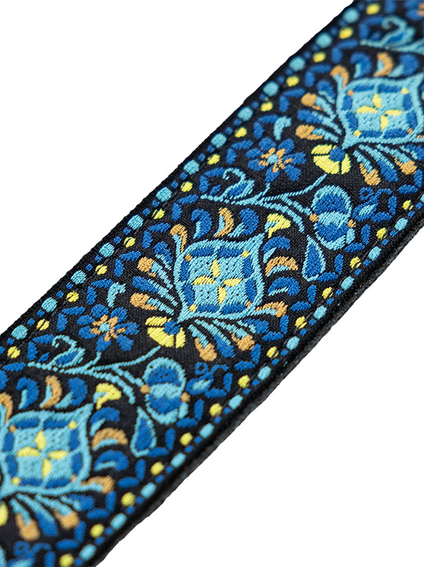Levy's Courroie Tissu Avec Motifs Hootenany, 4 Portes Mediators, 5 Cm - Design 04 - Zubehör für Sonstige Saiteninstrumente - Variation 2