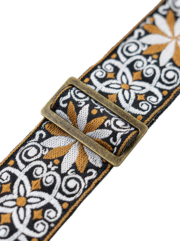 Levy's Courroie Tissu Avec Motifs Hootenany, 4 Portes Mediators, 5 Cm - Design 13 - Gitarrengurt - Variation 1
