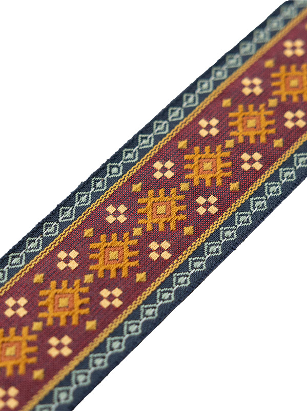 Levy's Courroie Tissu Avec Motifs Hootenany, 4 Portes Mediators, 5 Cm - Design 26 - Gitarrengurt - Variation 1