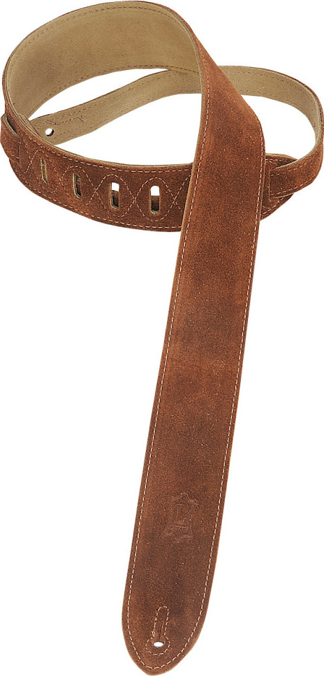 Levy's Basic Suede Leather Ms12 5cm Regular Brown - Gitarrengurt - Main picture