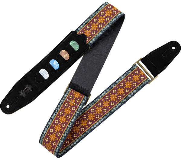 Levy's Courroie Tissu Avec Motifs Hootenany, 4 Portes Mediators, 5 Cm - Design 26 - Gitarrengurt - Main picture