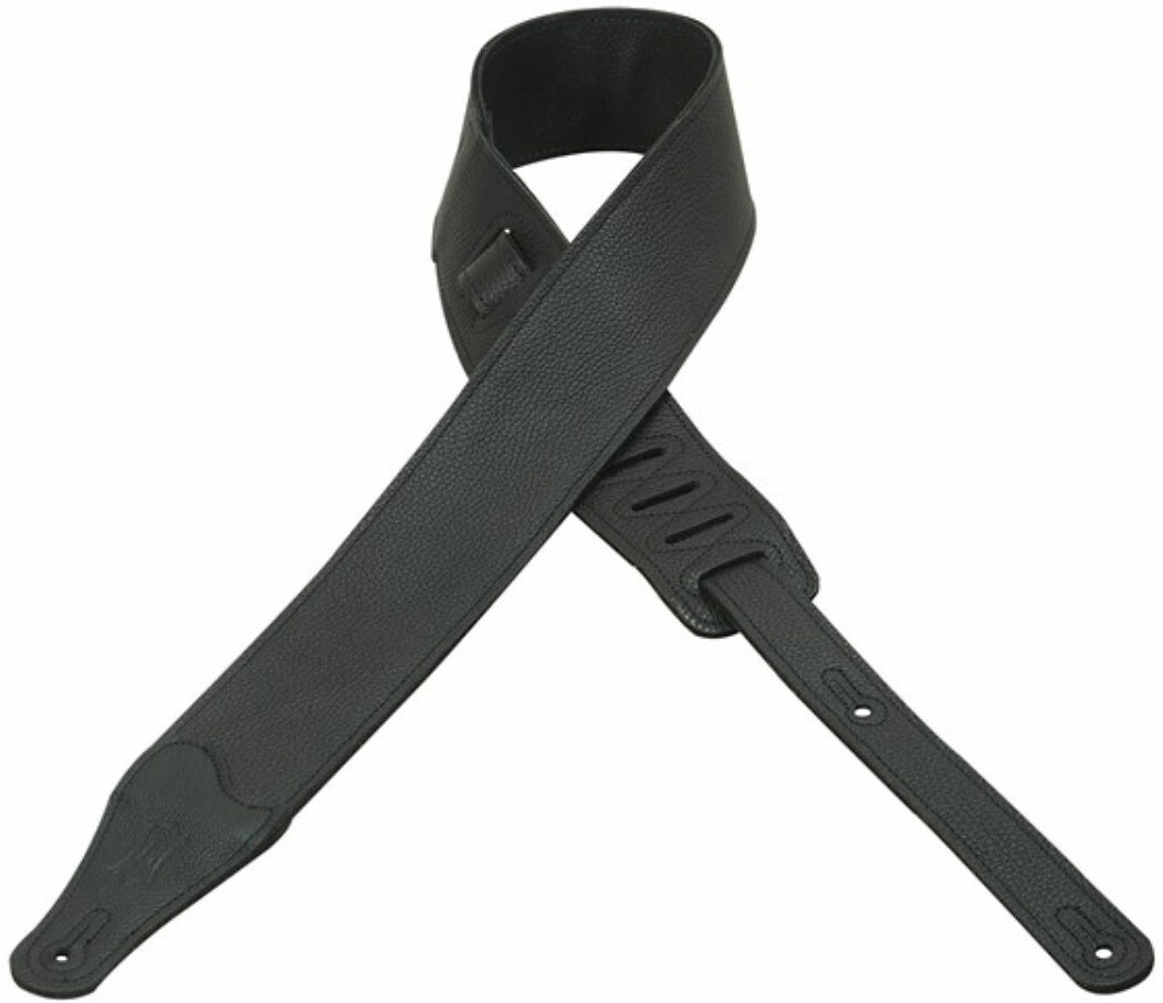 Levy's M26bl-blk Garment Leather Guitar Strap 2.5inc Cuir - Gitarrengurt - Main picture