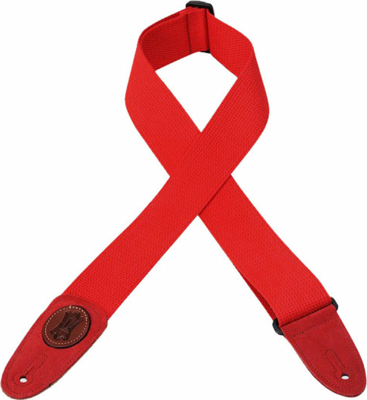 Levy's Mssc8-red Cotton Guitar Strap 2inc - Gitarrengurt - Main picture