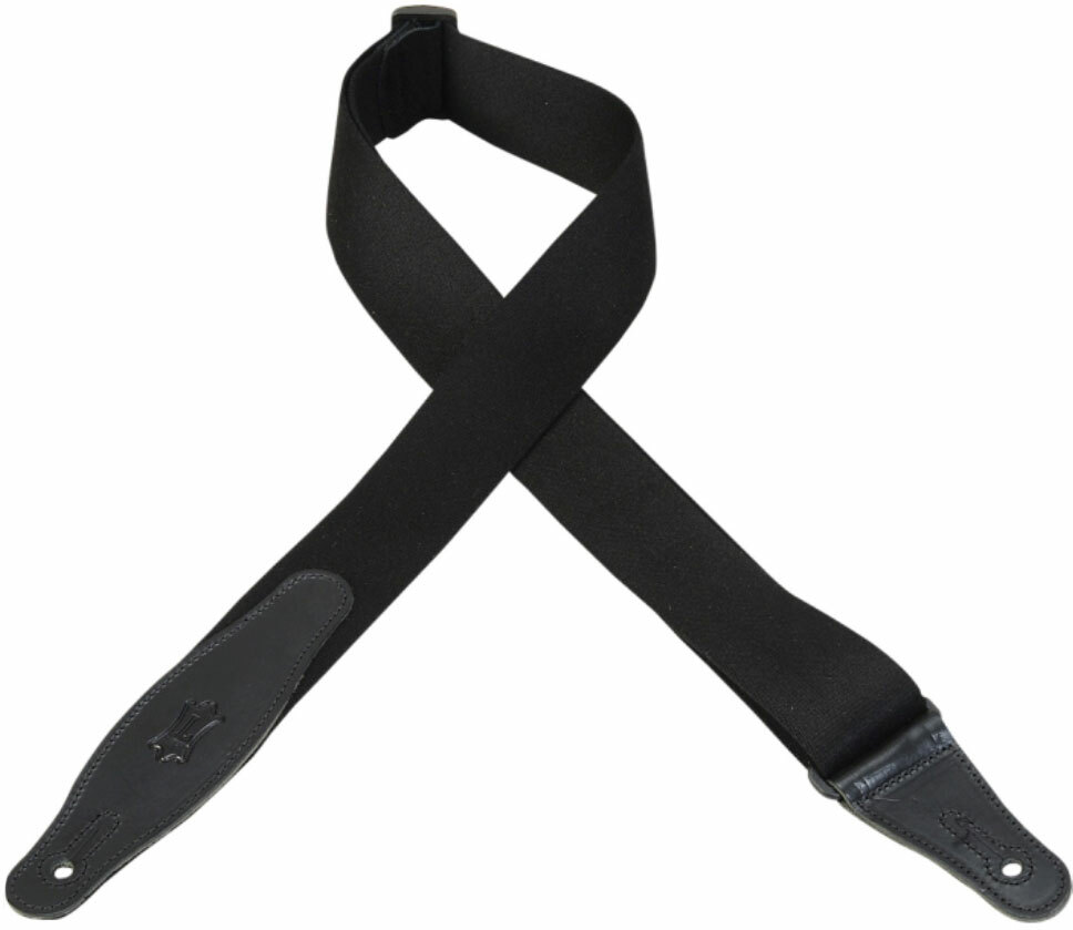 Levy's Mssr80-blk Rayon Guitar Strap 2inc Noir - Gitarrengurt - Main picture