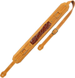 Apex - Crazy horse leather, alligator design, 7,6 cm - Tan
