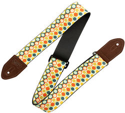 Gitarrengurt Levy's Mid Century Modern Series - 5 cm polyester, MCM Bubbles