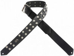 Gitarrengurt Levy's PM28-2N Garment Leather Guitar Strap - Black