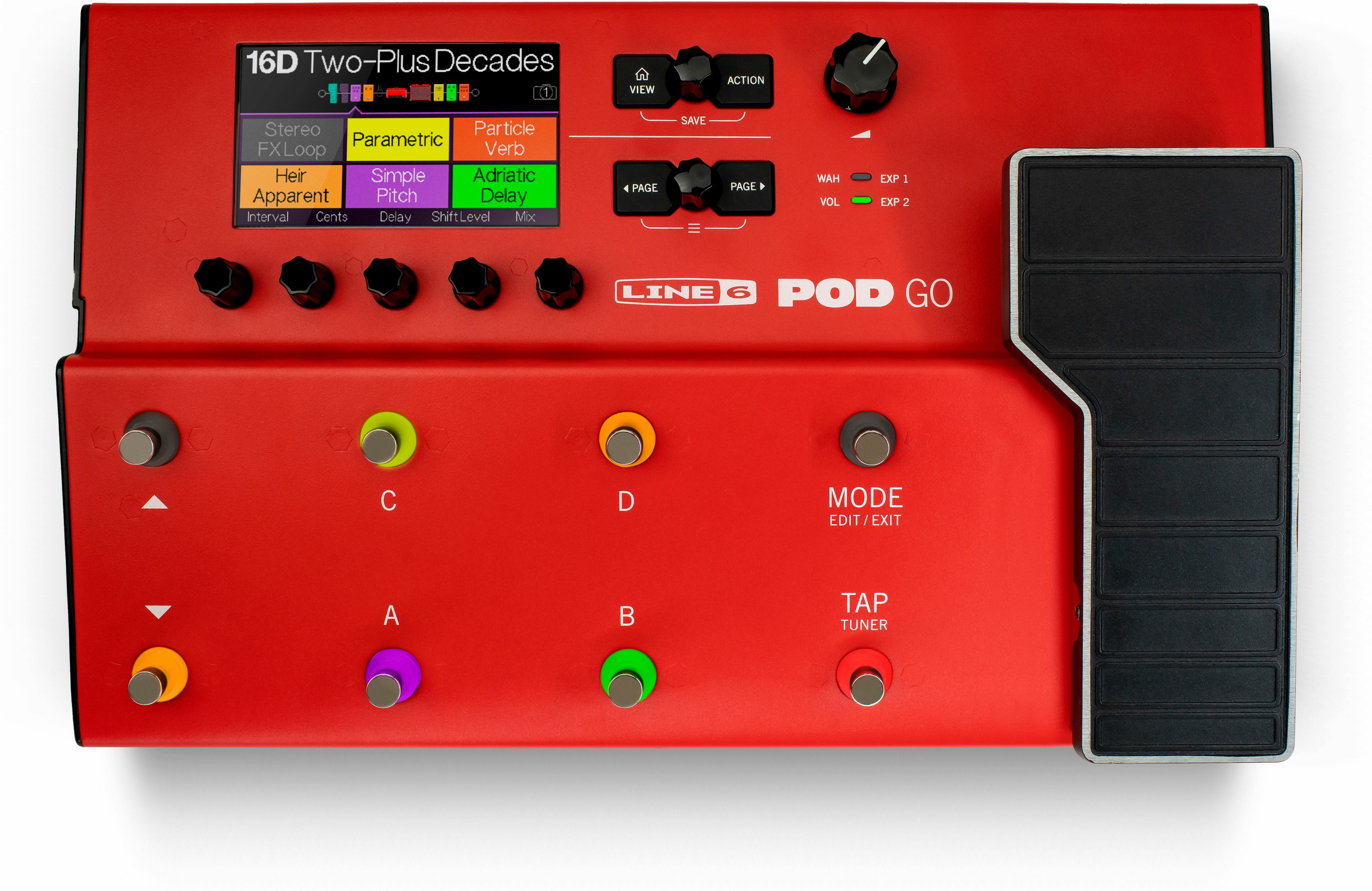 Line 6 Pod Go Limited Edition Red - Gitarrenverstärker-Modellierungssimulation - Main picture