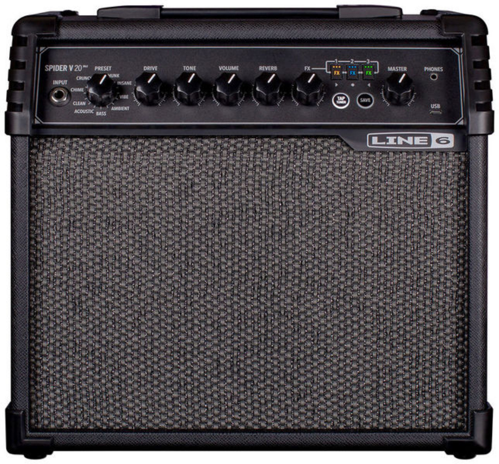 Line 6 Spider V 20 Mkii 20w 1x8 2019 - Combo für E-Gitarre - Main picture