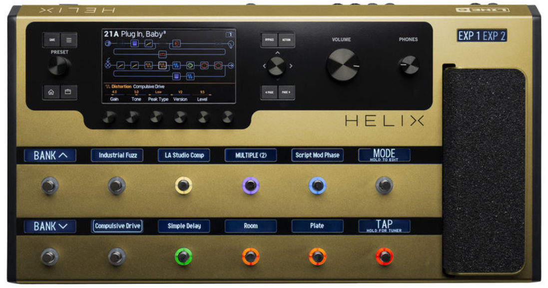 Line 6 Helix Floor Guitar Processor Gold Ltd - Multieffektpedal - Variation 2