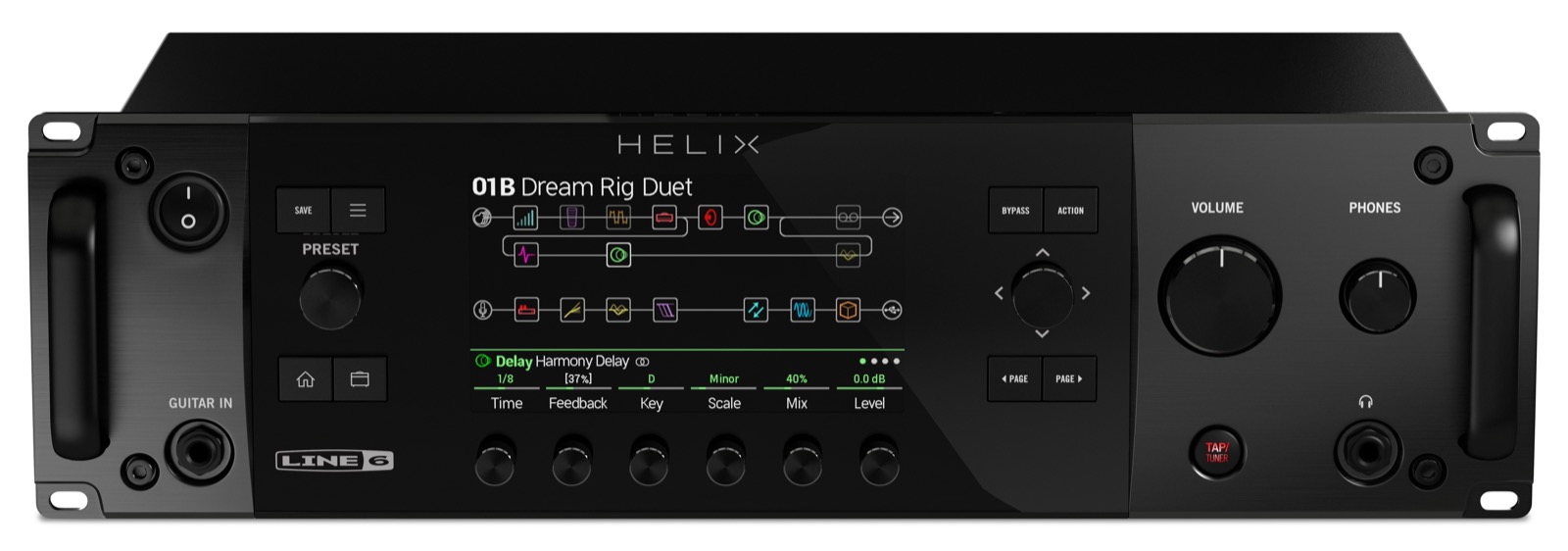 Line 6 Helix Rack - Gitarrenverstärker-Modellierungssimulation - Variation 1
