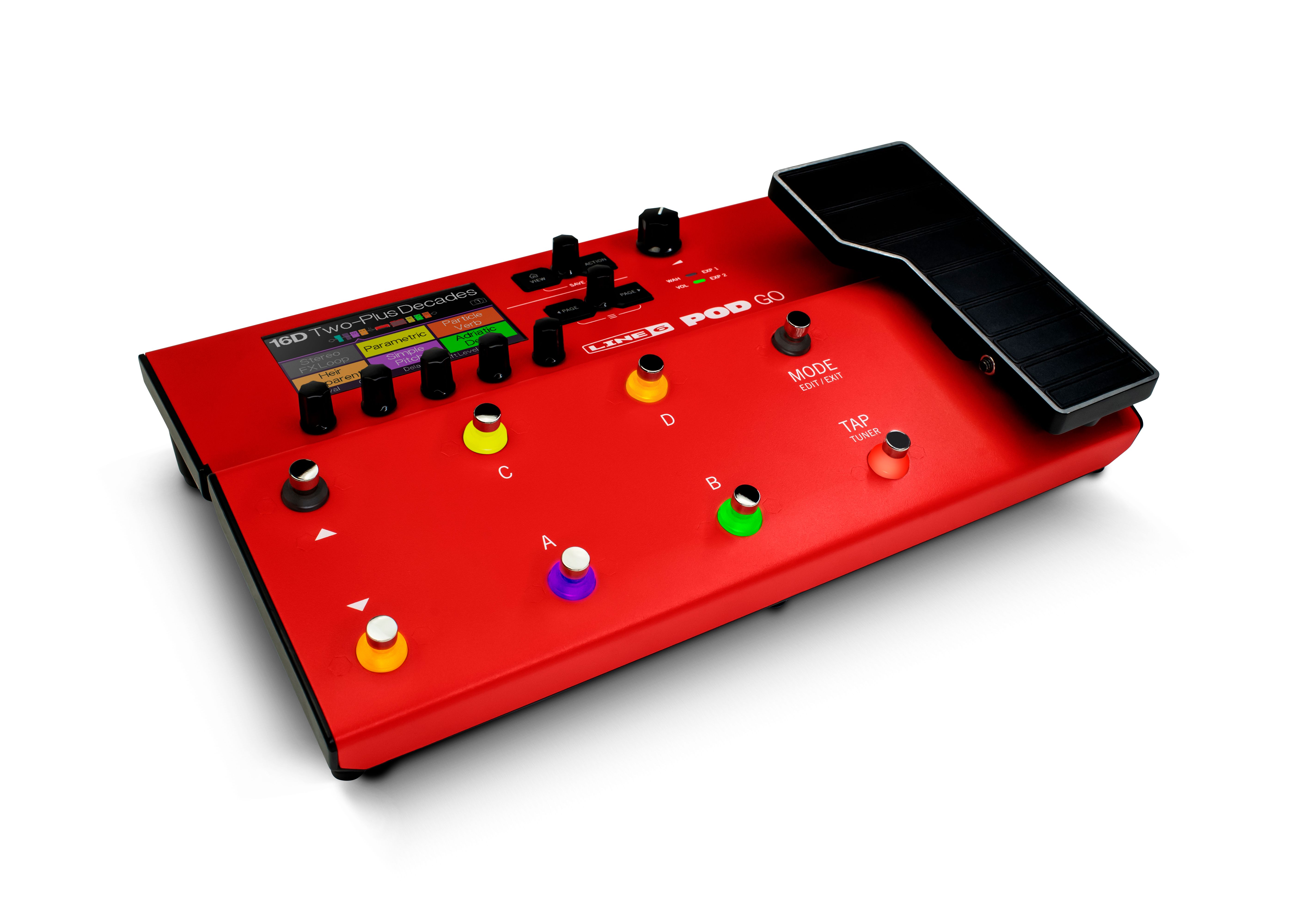 Line 6 Pod Go Limited Edition Red - Gitarrenverstärker-Modellierungssimulation - Variation 3
