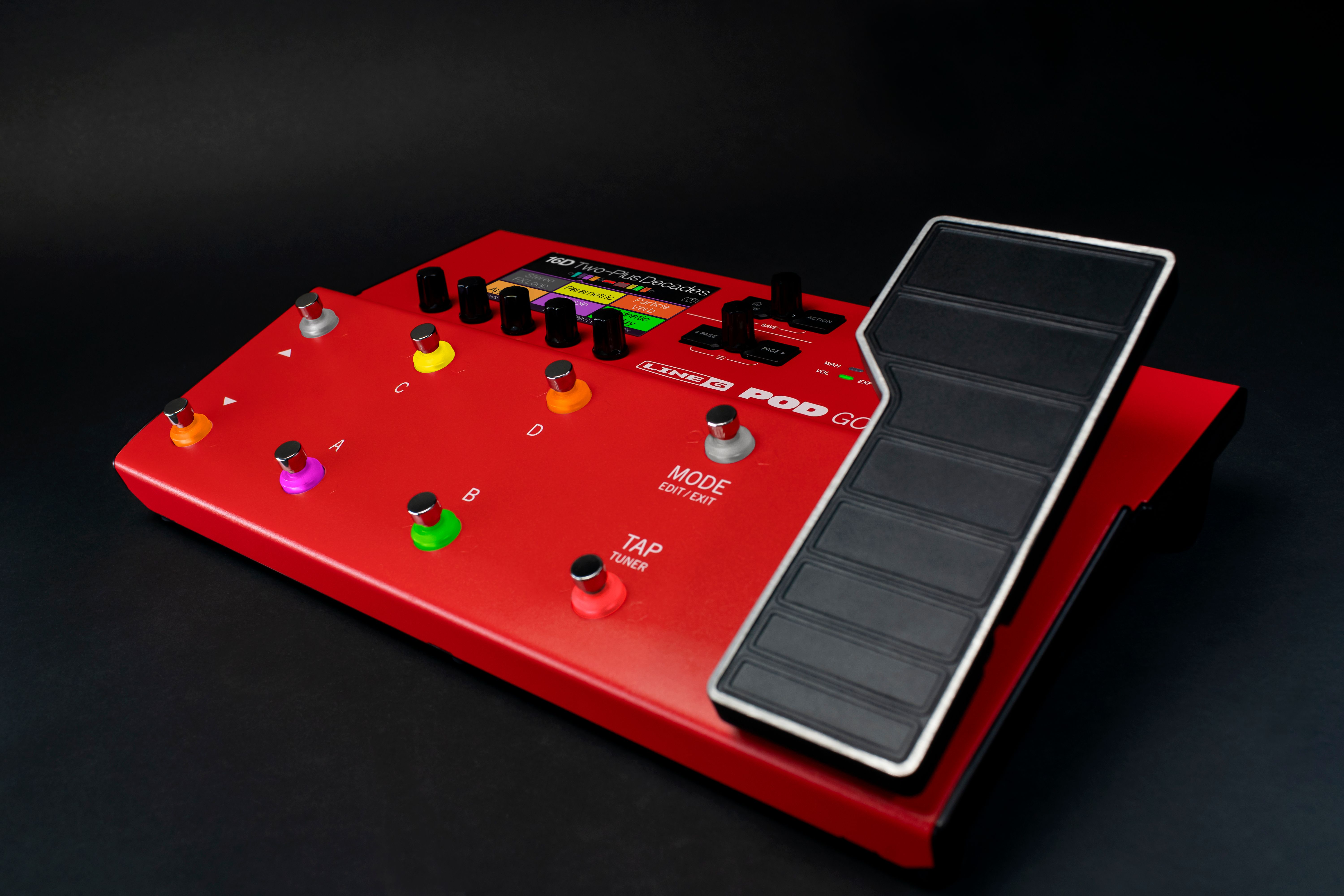 Line 6 Pod Go Limited Edition Red - Gitarrenverstärker-Modellierungssimulation - Variation 4