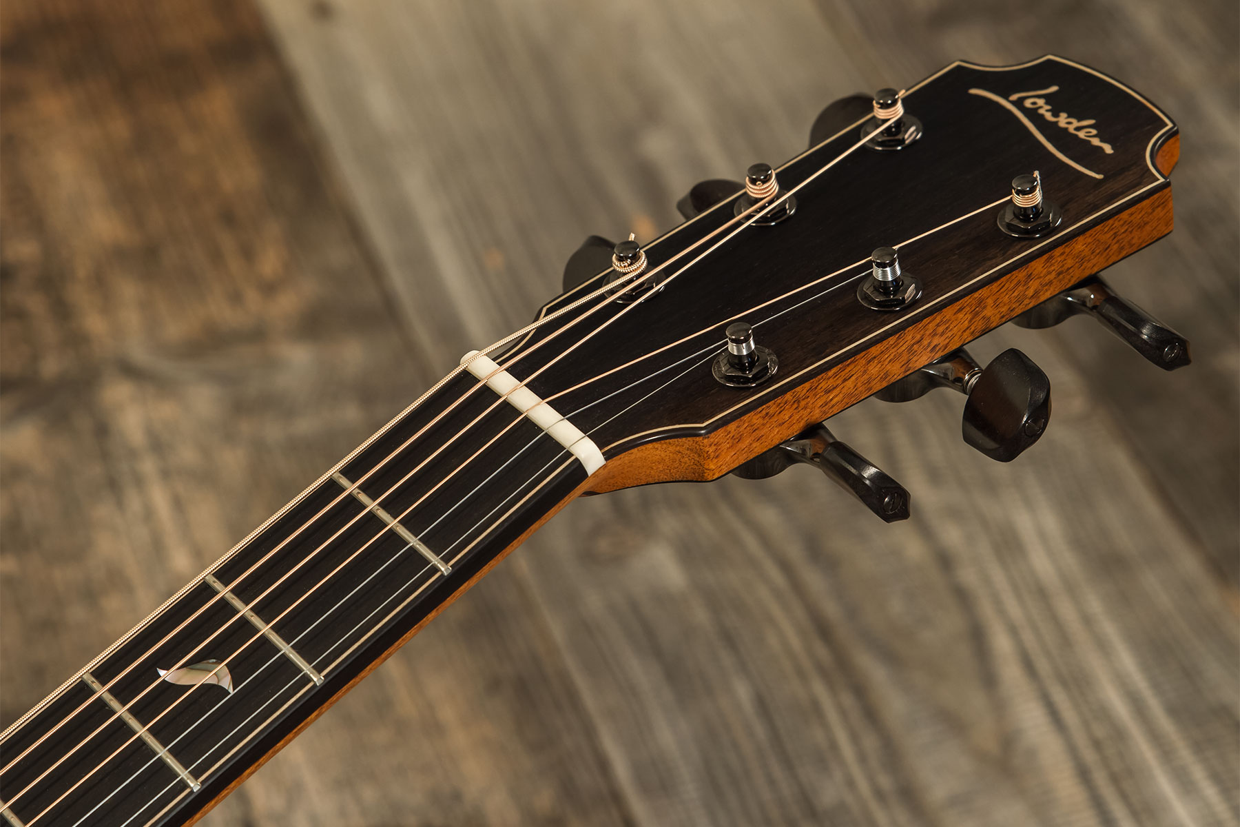 Lowden Custom Shop F50 Auditorium Sinker Redwood Macassar Ebony Eb #26347 - Natural - Folk-Gitarre - Variation 9
