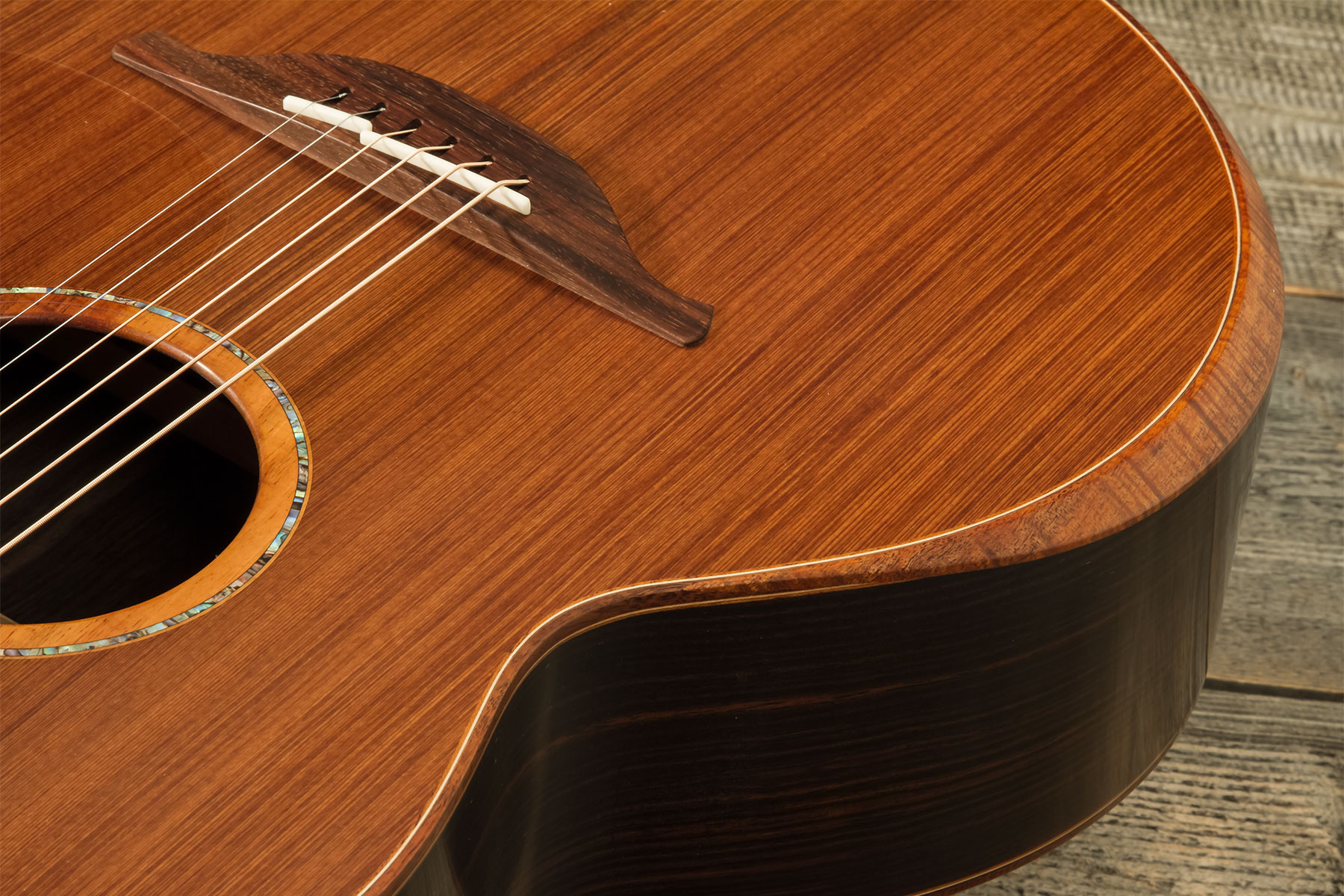 Lowden Custom Shop F50 Auditorium Sinker Redwood Macassar Ebony Eb #26347 - Natural - Folk-Gitarre - Variation 3