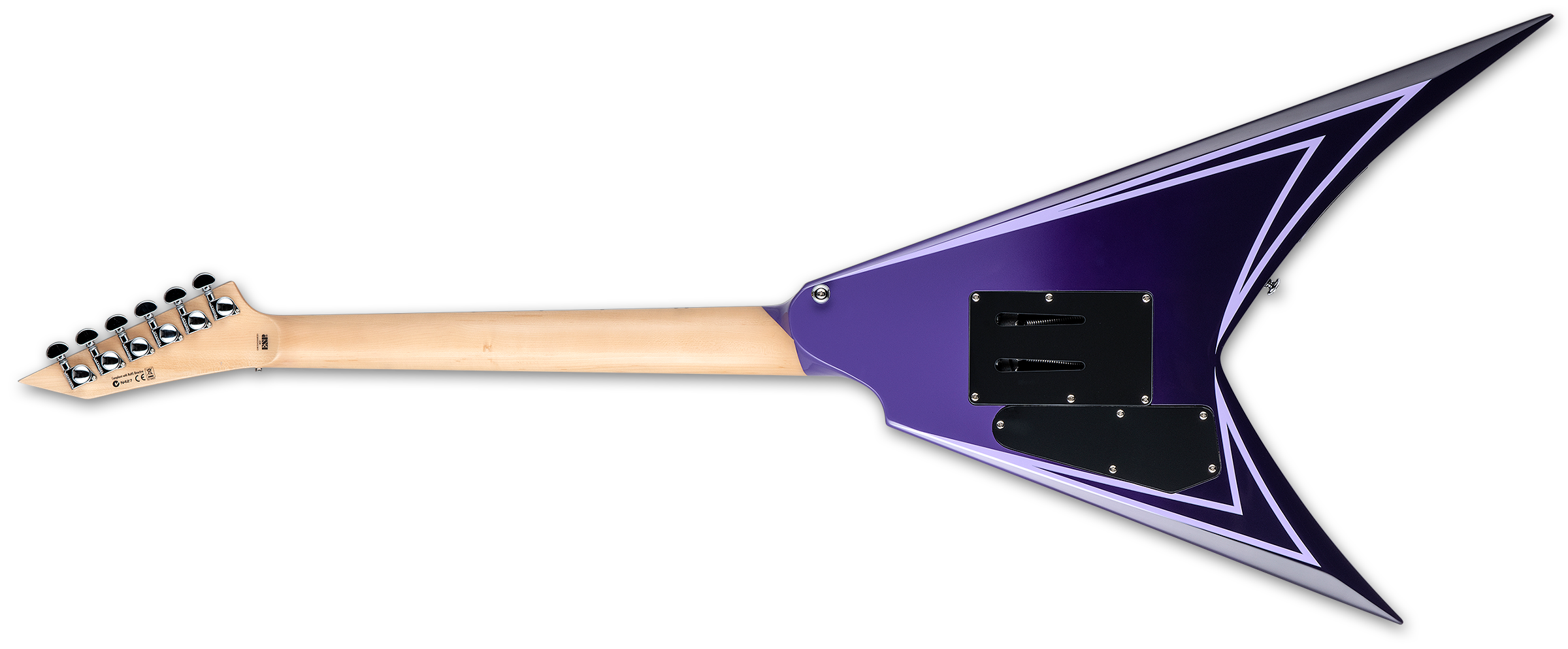 Ltd Alexi Laiho Hexed Signature H Fr Eb - Purple Fade W/ Pinstripes - E-Gitarre aus Metall - Variation 1